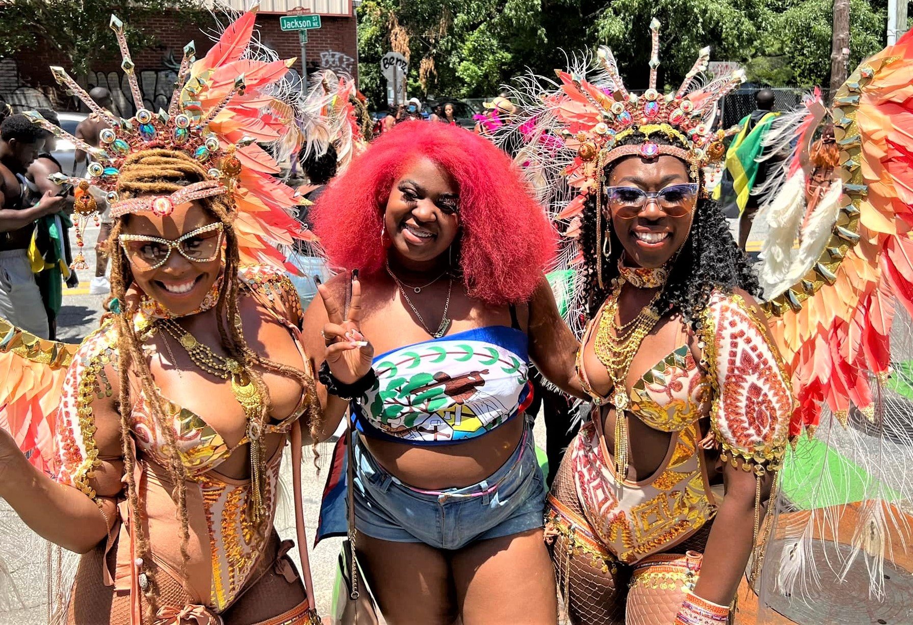 Masqueraders and Spectator
