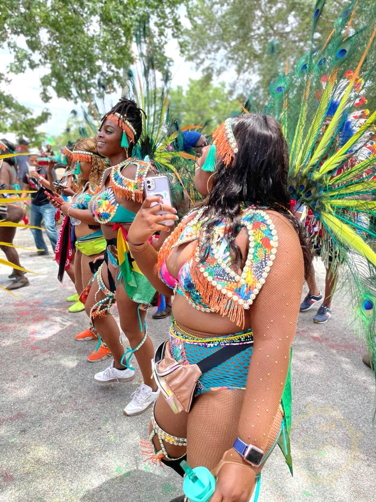 Parade of the band masqueraders