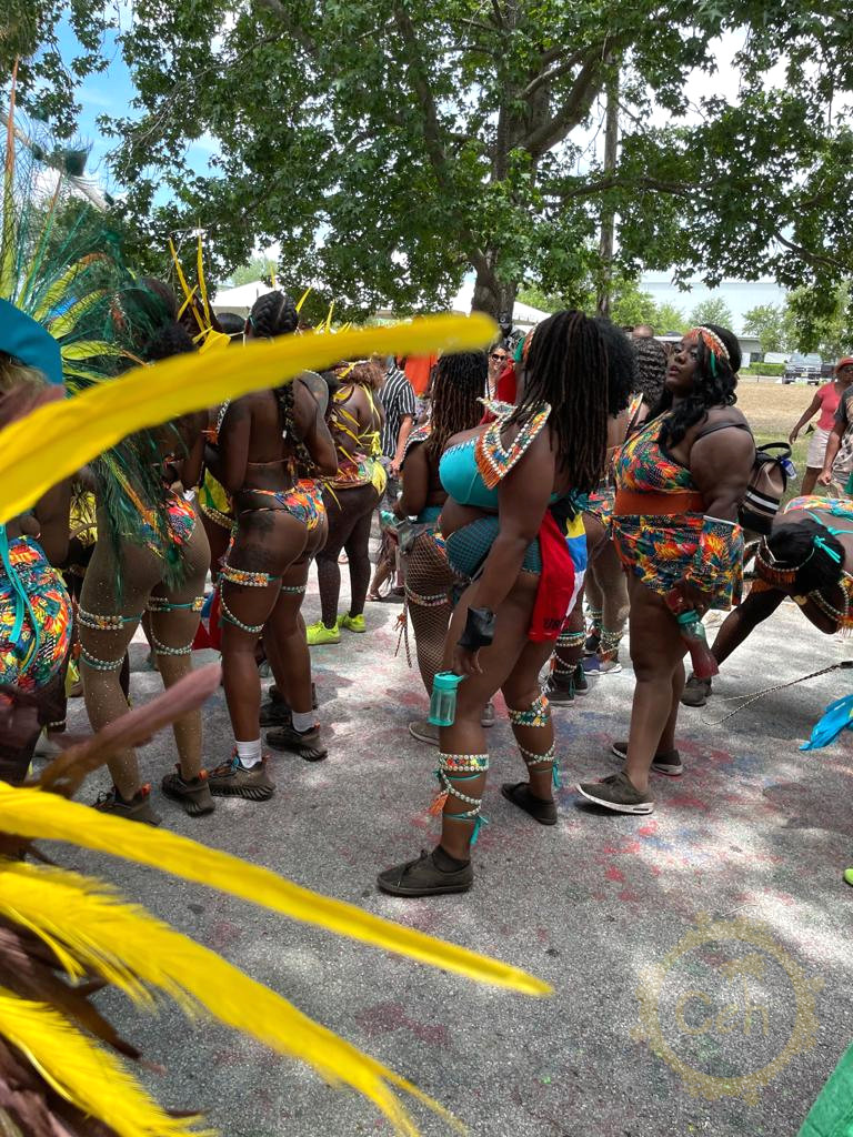 Parade of the band masqueraders