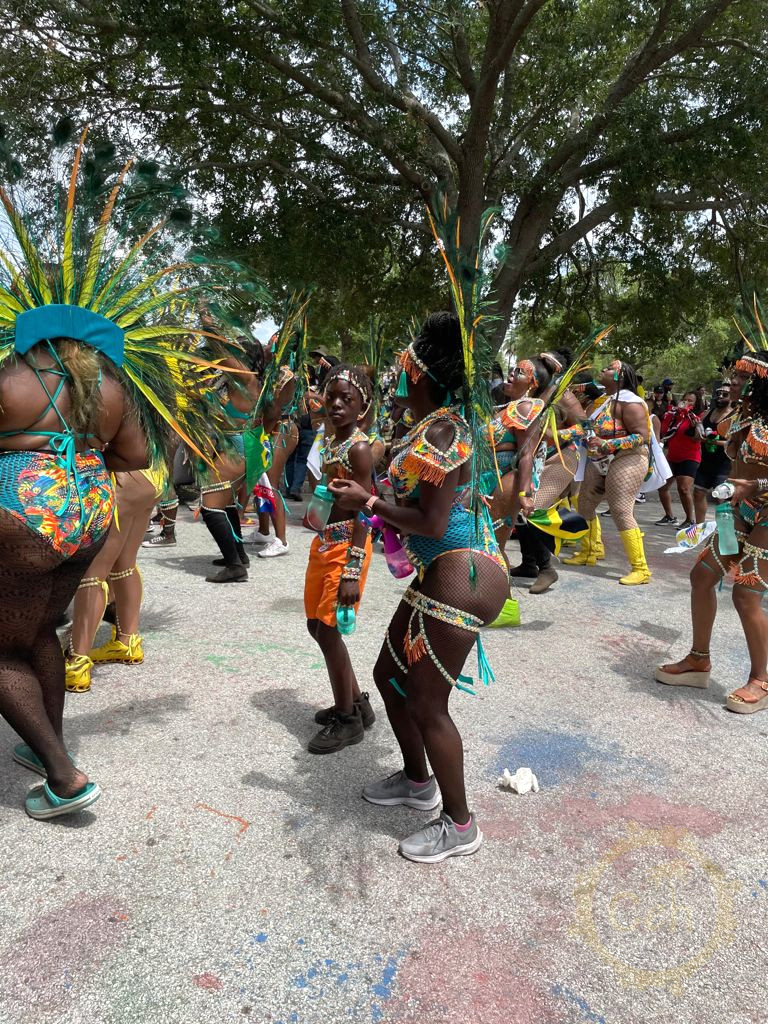 Parade of the band masqueraders
