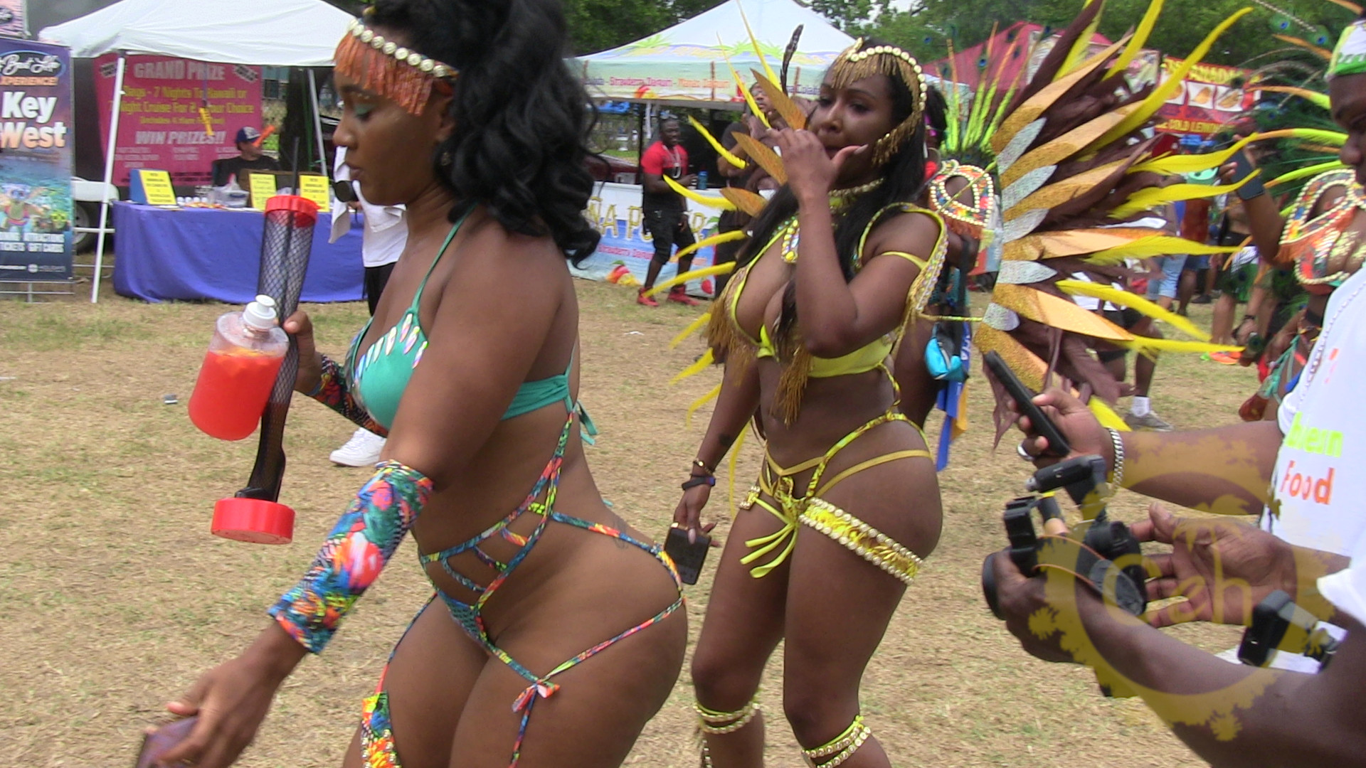 Parade of the band masqueraders