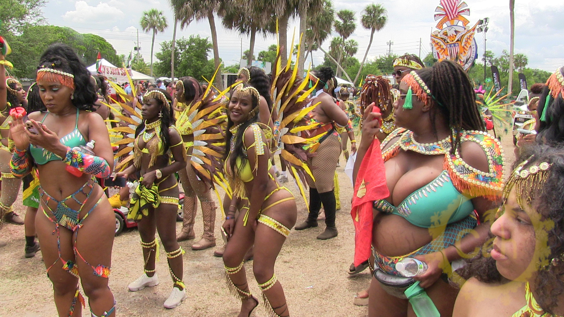 Parade of the band masqueraders