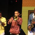 The horn section of the Nicholas Branker band