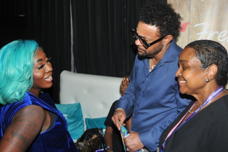 Spice chats with Shaggy and Sharon Burke